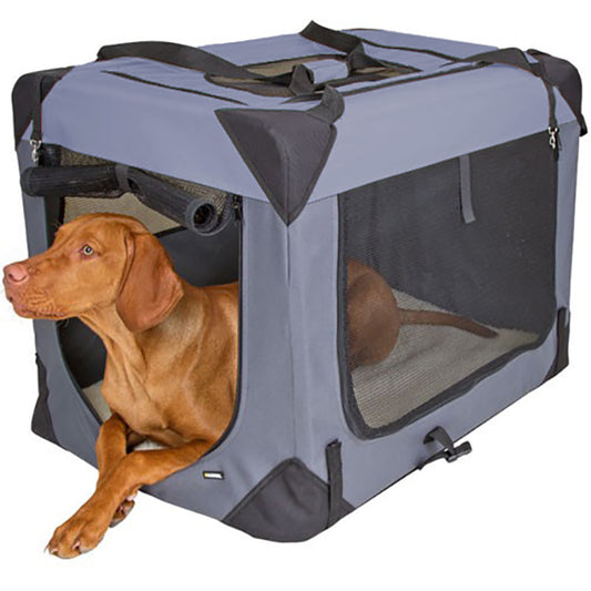 Pet-Star Transport-Hütte, grau - 82 x 58 x 58cm